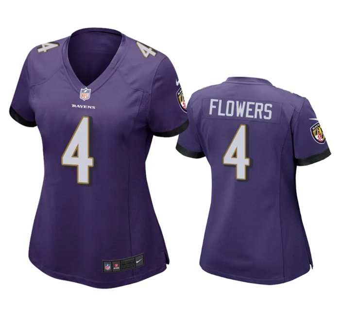Baltimore Ravens #4 Zay Flowers Purple Stitched Football Jersey –  SaleNation Team Gear